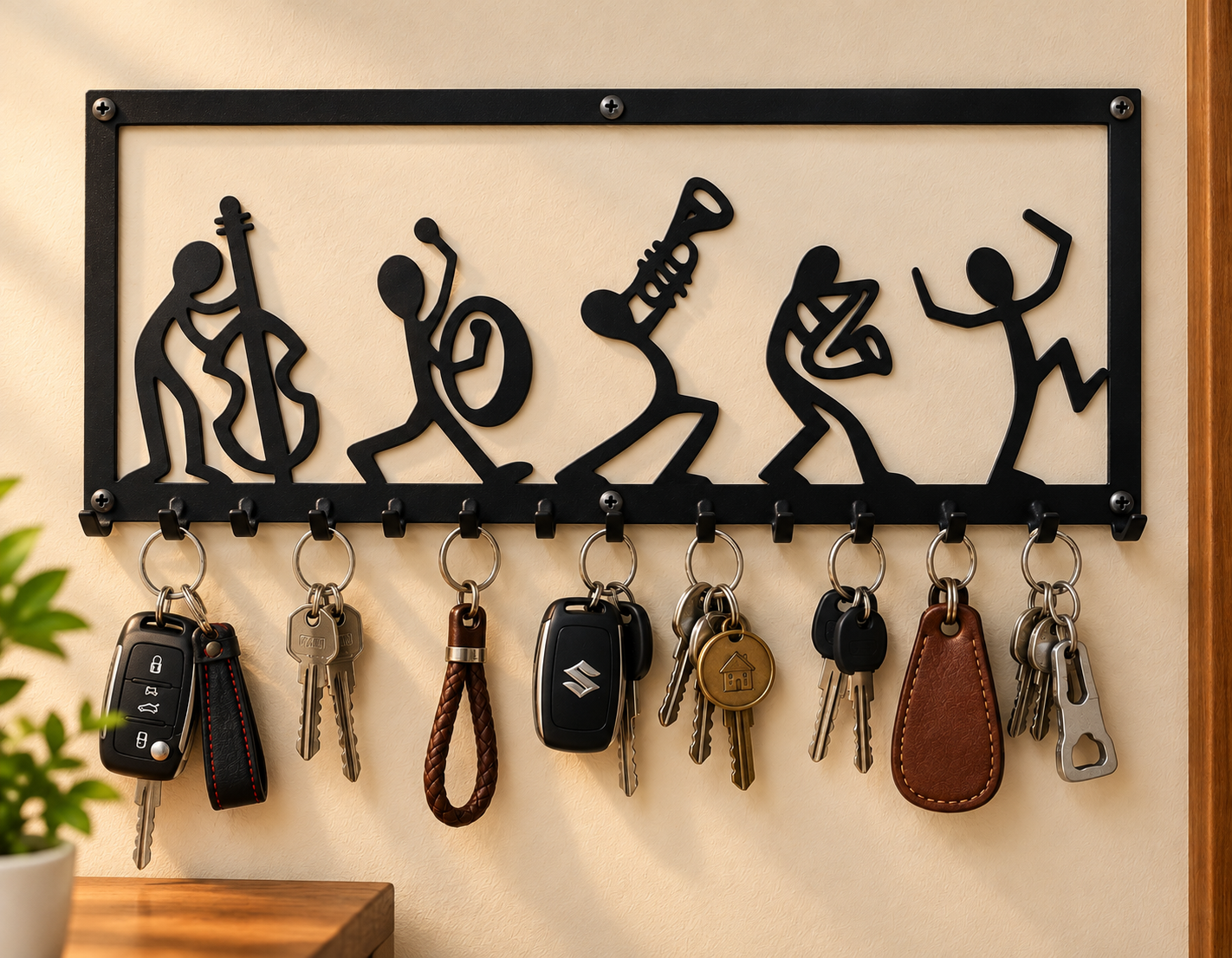 Musical Design Metal Key Holder
